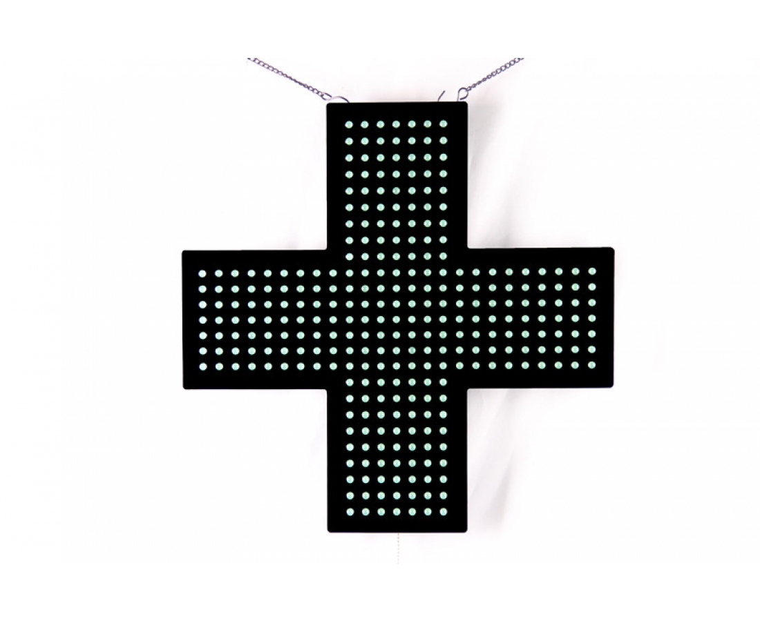 Indoor 30x30cm 48x48cm 60x60cm Green LED Pharmacy Cross