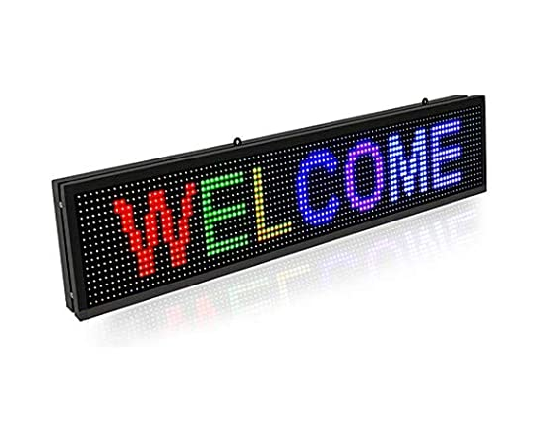 Scrolling LED Signs Full Color with P10 and New SMD Message Display Indoor use Programmable LED Sign for Business Store