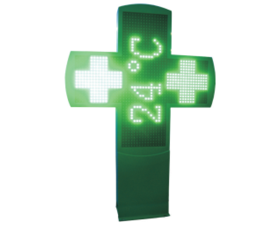 P16 800x800mm LED Pharmacy Cross