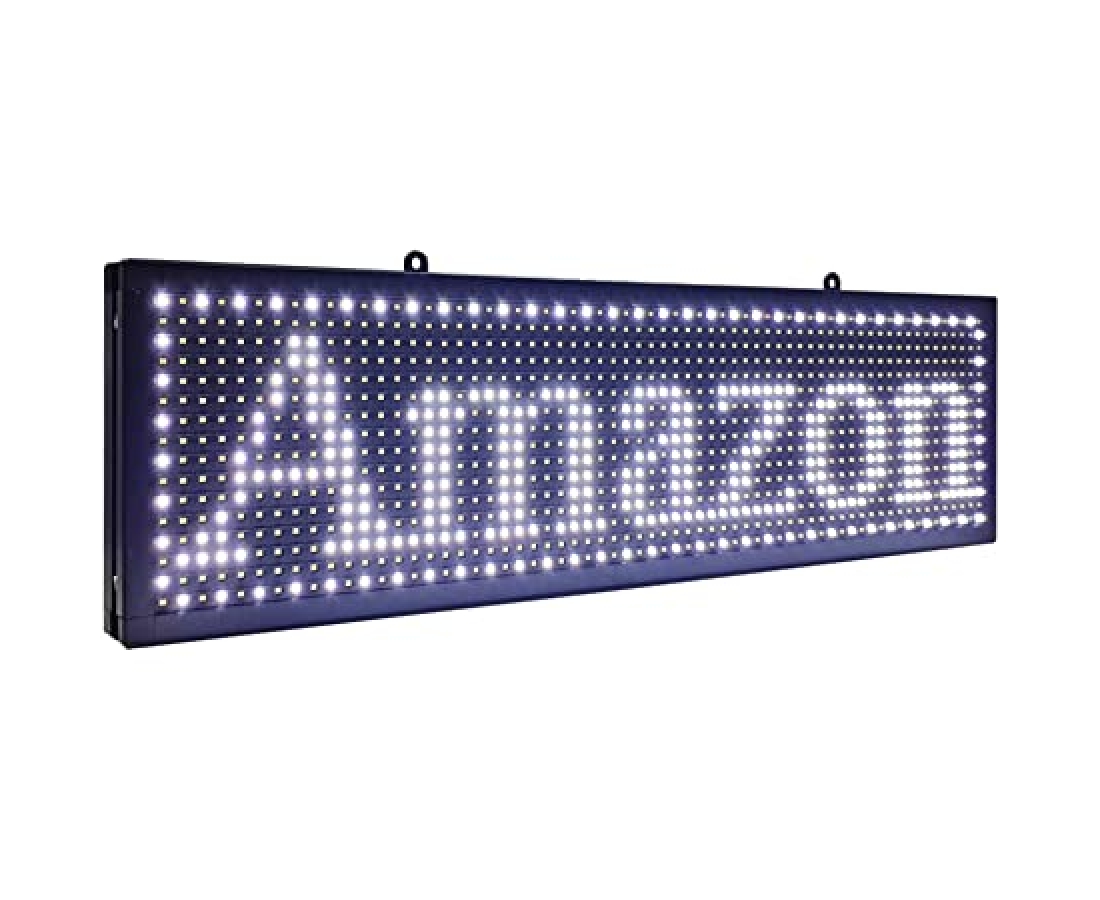 Ultra-thin Design P10mm 16X96 Pixels SMD LED Programmable Scrolling Message Sign Board PC Software Change Messages