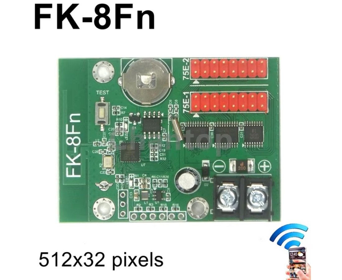 FK-8Fn , FK-8F1 , FK-8F1a , FK-8F2 , FK-8F3 , FK-8F4 WiFi / USB Full Color Small LED Dispaly Sign Control Card