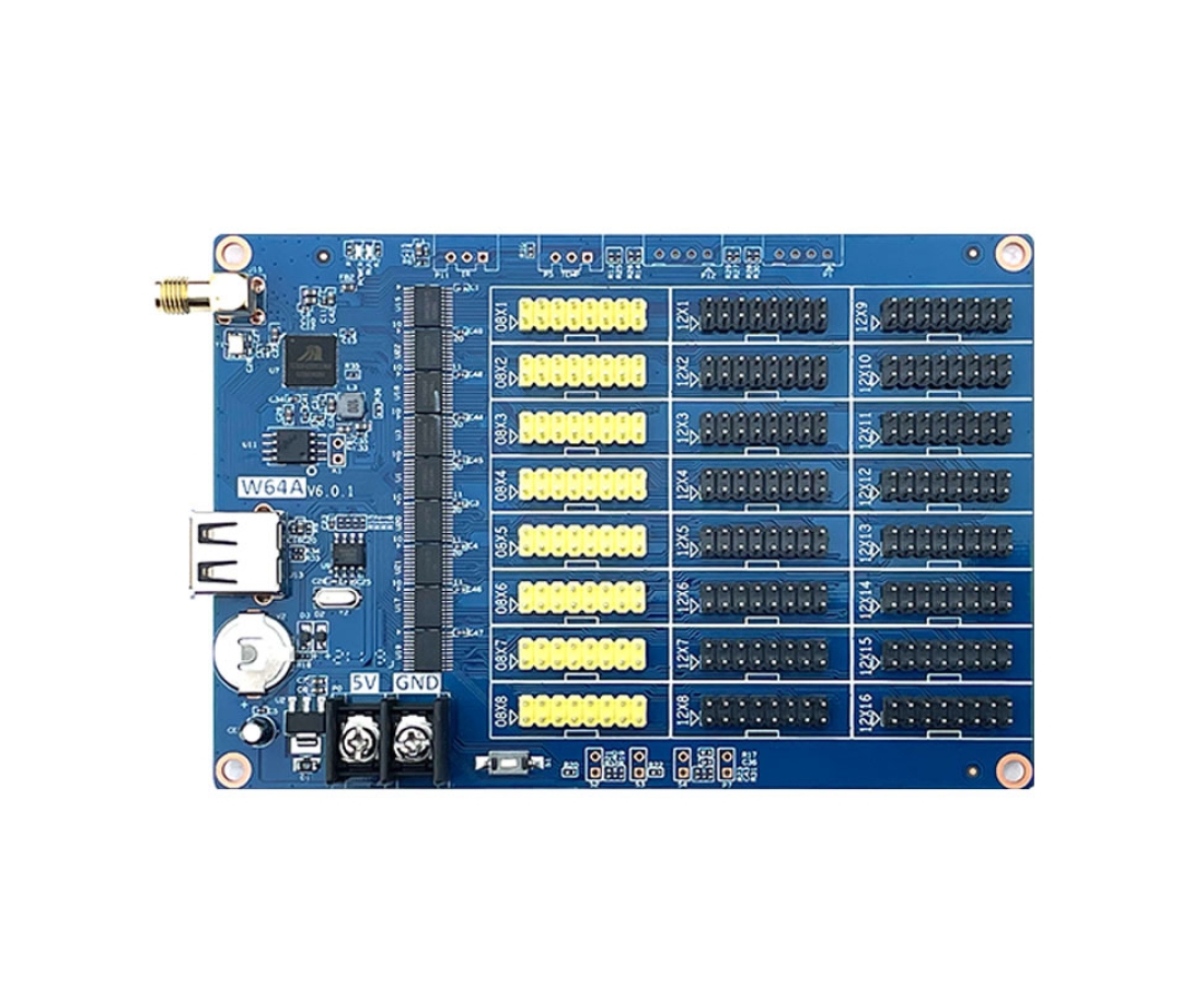 HD Monochrome Wi-Fi / USB LED control card W60 | W62 | W63 | W64A