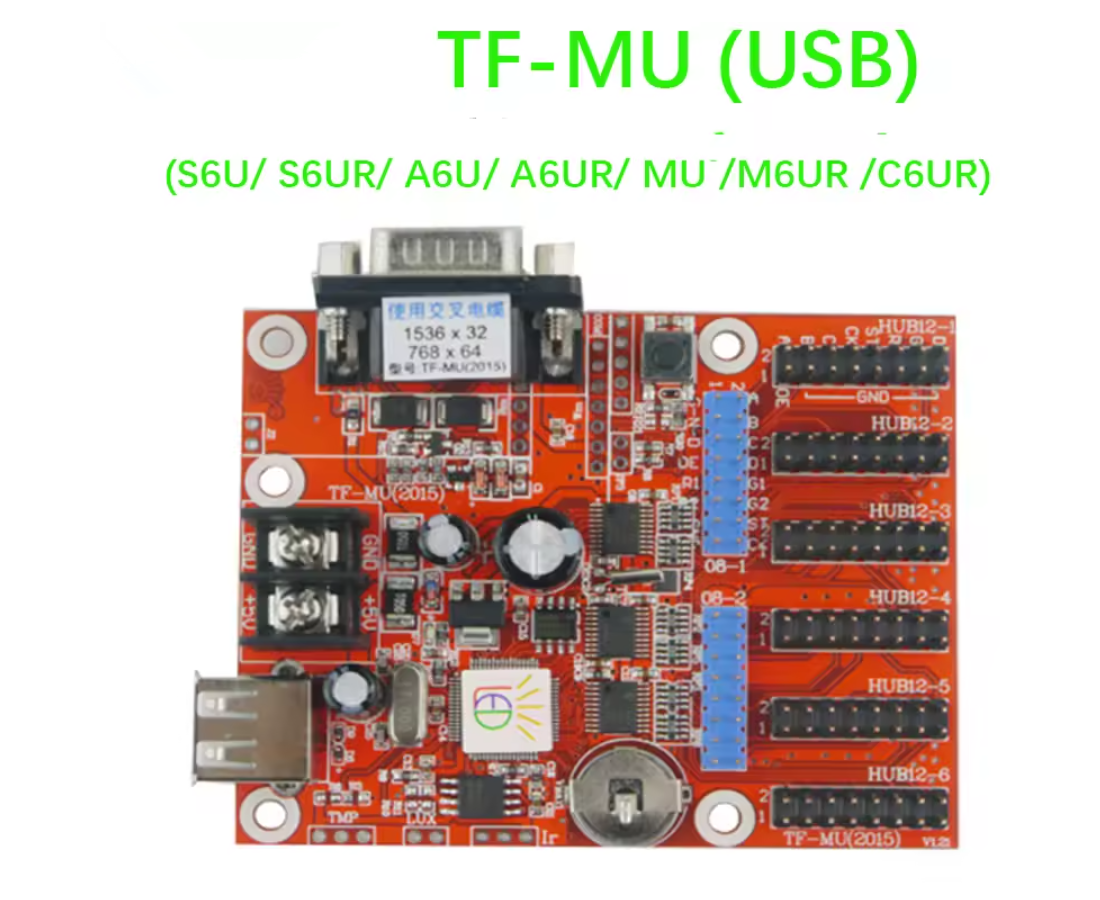 TF USB Series Single / Dual Color LED Control Card S6U | S6UR  | A6U| MU | C6UR | F6UR
