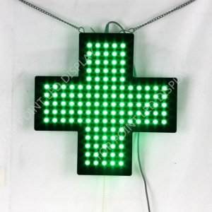 Indoor 30x30cm 48x48cm 60x60cm Green LED Pharmacy Cross