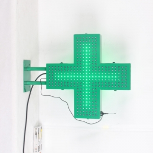 Simple LED Pharmacy cross 48x48cm 60x60cm 80x80cm