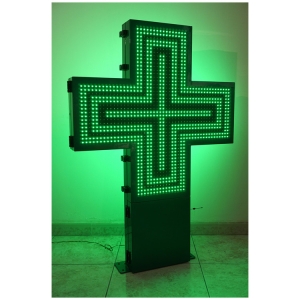 P10 Monochrome LED Pharmacy Cross Back Service Cabinet