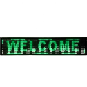 Ultra-thin Design P10mm 16X96 Pixels SMD LED Programmable Scrolling Message Sign Board PC Software Change Messages